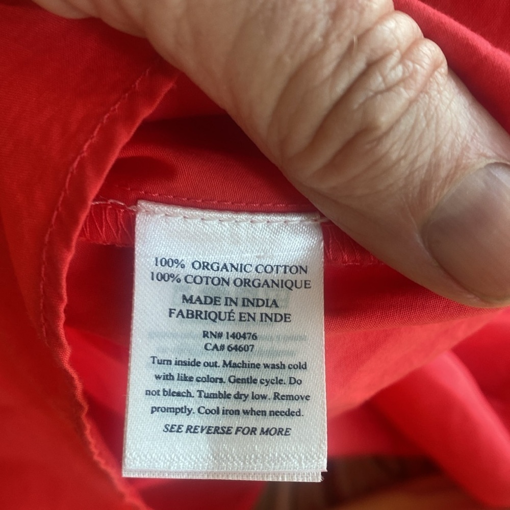 NWT Faherty Amalfi Dress Hibiscus Sz x small - Picture 10 of 11